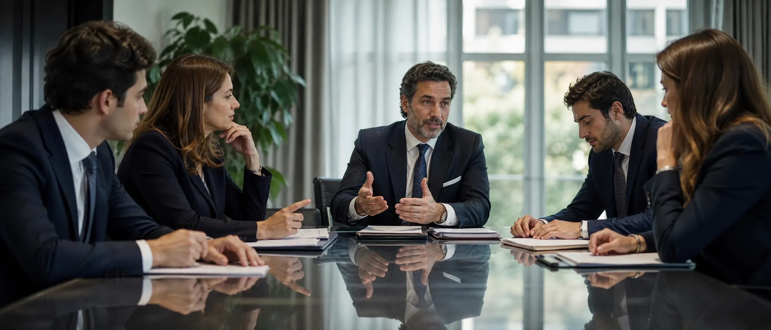 Property lawyer in Abu Dhabi reviewing a real estate contract